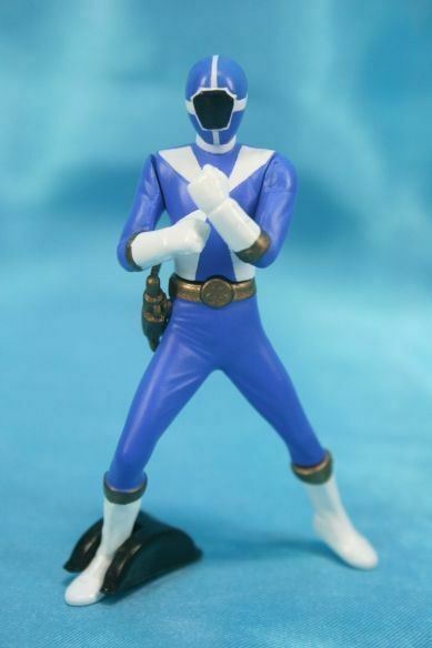 Bandai Kyuukyuu Sentai GoGoFive Lightspeed Rescue Gashapon Mini Figure Go Blue