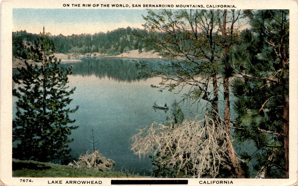 RIM OF THE WORLD, SAN BERNARDINO MOUNTAINS, CALIFORNIA, Postcard