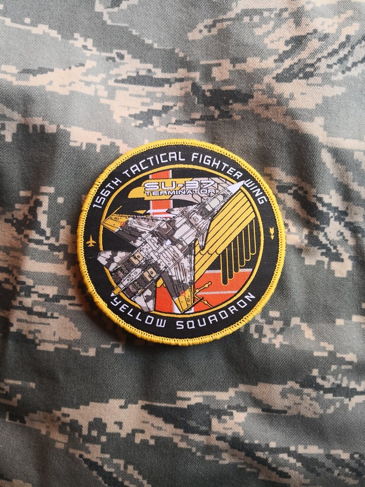 Ace Combat 4 Shattered Skies: Yellow Squadron Su-37 fighter morale airsoft patch-image