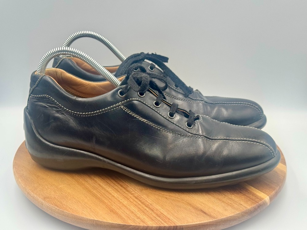 TOD'S Leather Men's Sneakers/Oxfords Black Lace Up UK 9/US 10.5