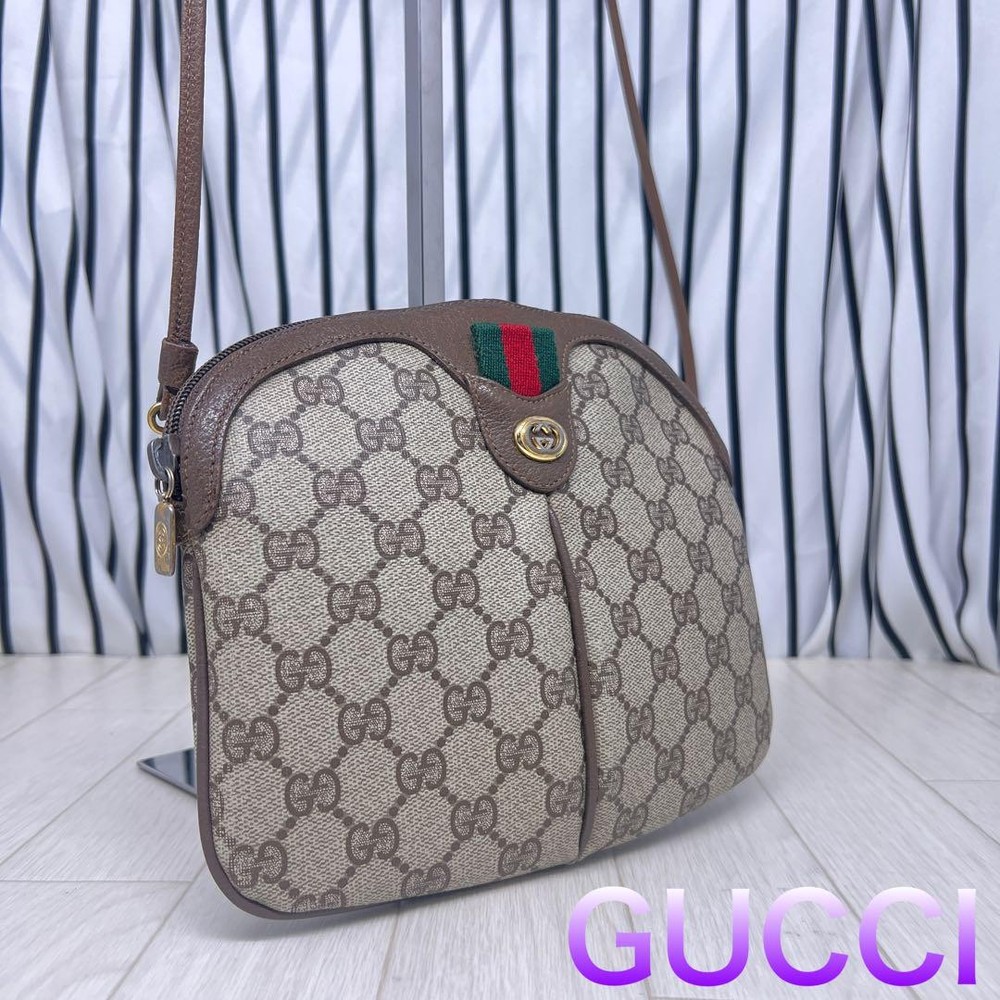 GUCCI x Old Gucci Crossbody PVC Sherry Line Shoulder Bag from Japan