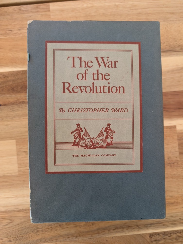 Set of 2 The War of the Revolution by Christopher Ward 1952 Hardcover Book Box