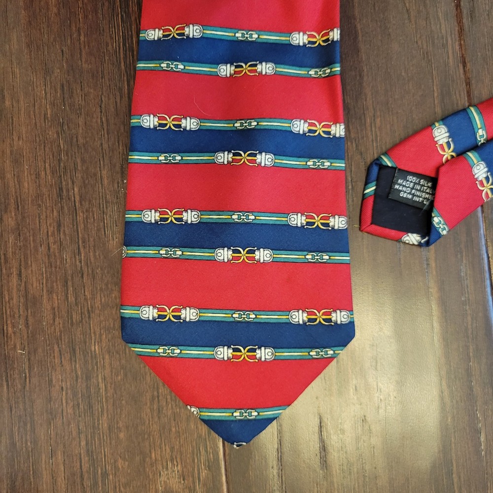 Authentic Gucci Silk Tie Classic 70s Pattern Straight From The Disco