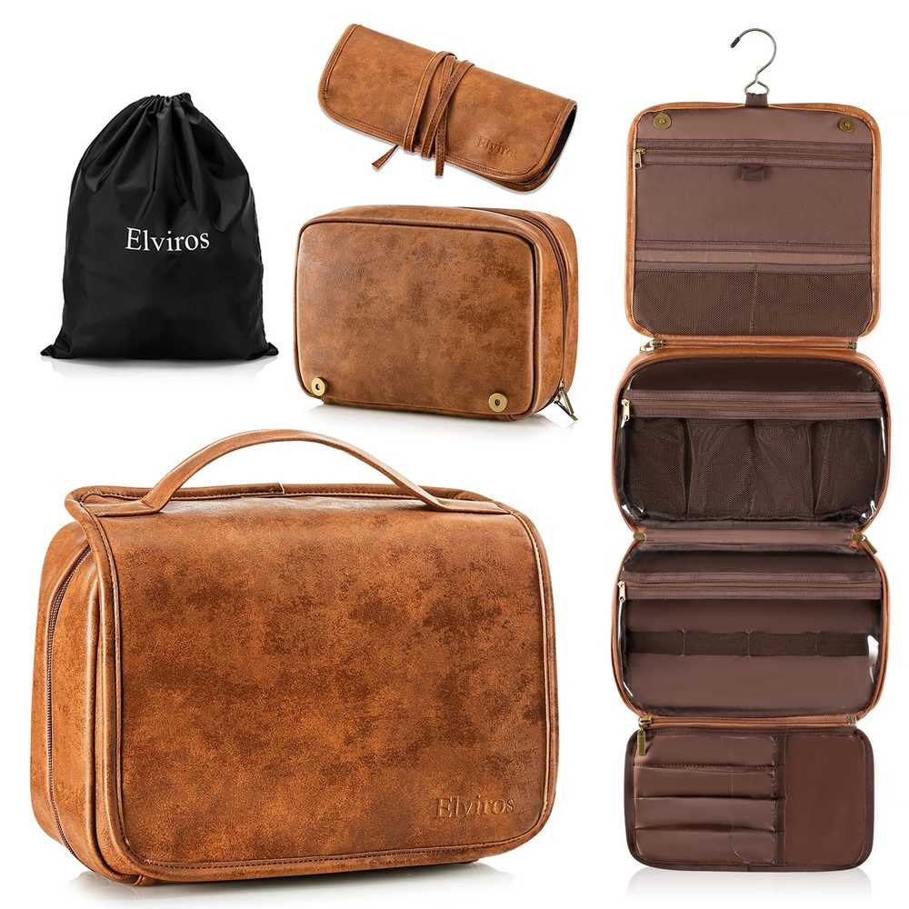 Hanging Travel Toiletry Bag for Men Women 3-in-1 Multifunctional Organizer