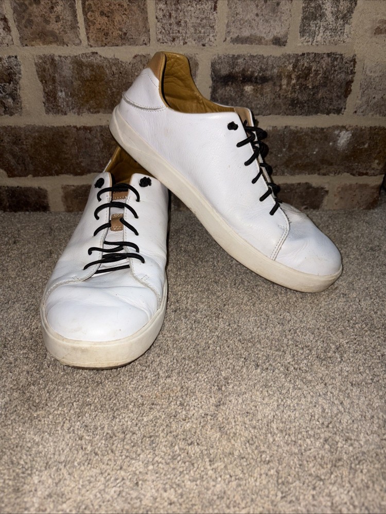 OluKai Lae'Ahi Li 'Ili White Leather Lace Up Sneakers Men's Shoes Size 12