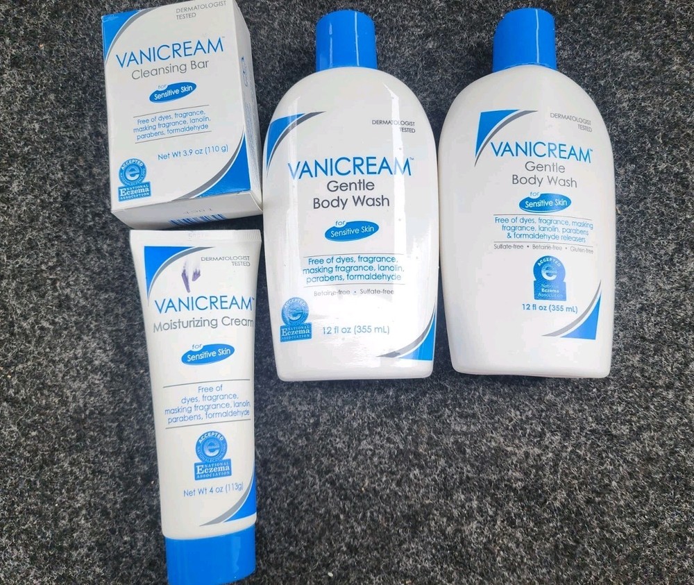 Vanicream Lot Moisturizing Cream, Body Wash & Cleansing Bar