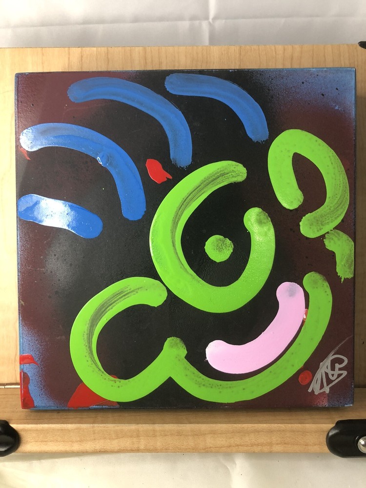 Original Graffiti/Pop Art Painting,Signed,W/COA,Tabsch,Rare,Abstract-image