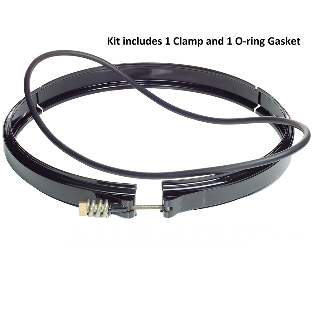 190003 Tension Control Clamp & 39010200 Tank O-Ring For Pentair Pool Spa Filter