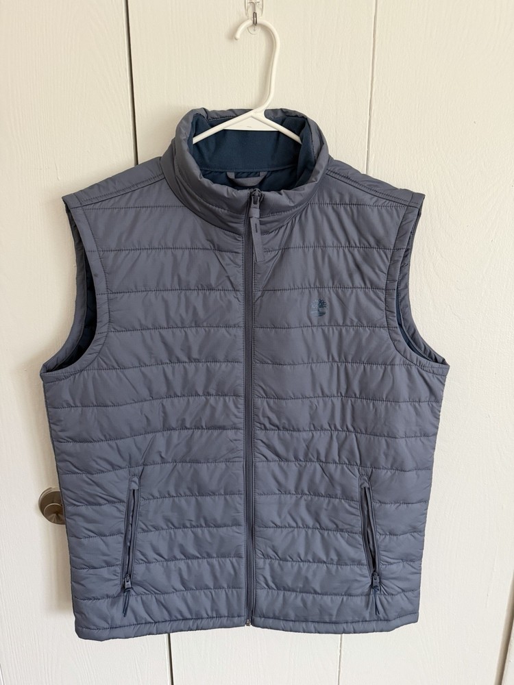 Timberland Puffer Vest Men's Size Medium Poly Fill Quilted Lightweight