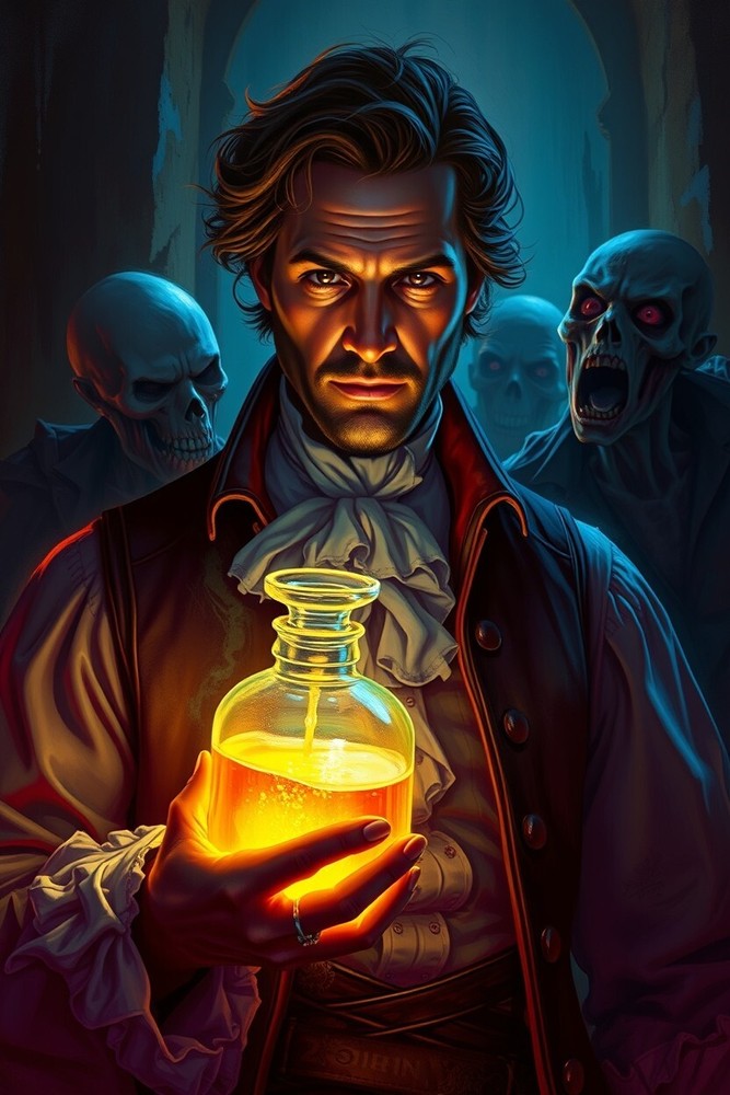 Zombie Potion Fantasy Art Print 4x6 High Quality Photo