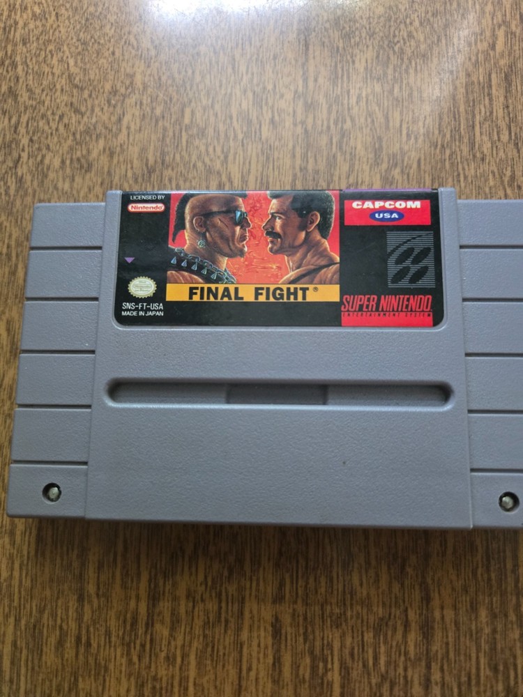 Final Fight (Super Nintendo, 1991 SNES, Capcom) Authentic - Tested & Working!
