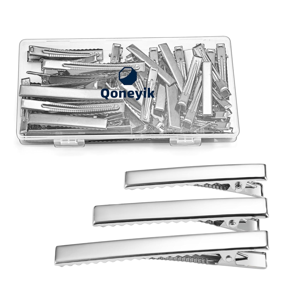 45Pcs Alligator Hair Clips for Bow Making in 3 Sizes