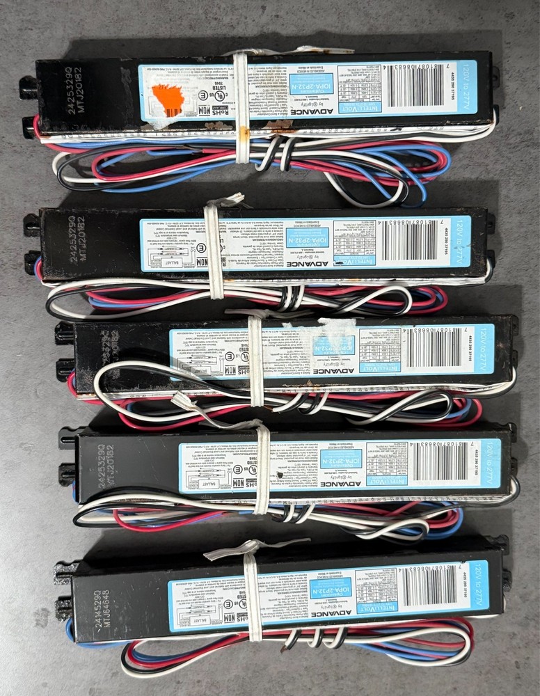 5-Pk  Philips Advance 32W IOPA-2P32-N, 120/277V Instant Start Electronic Ballast