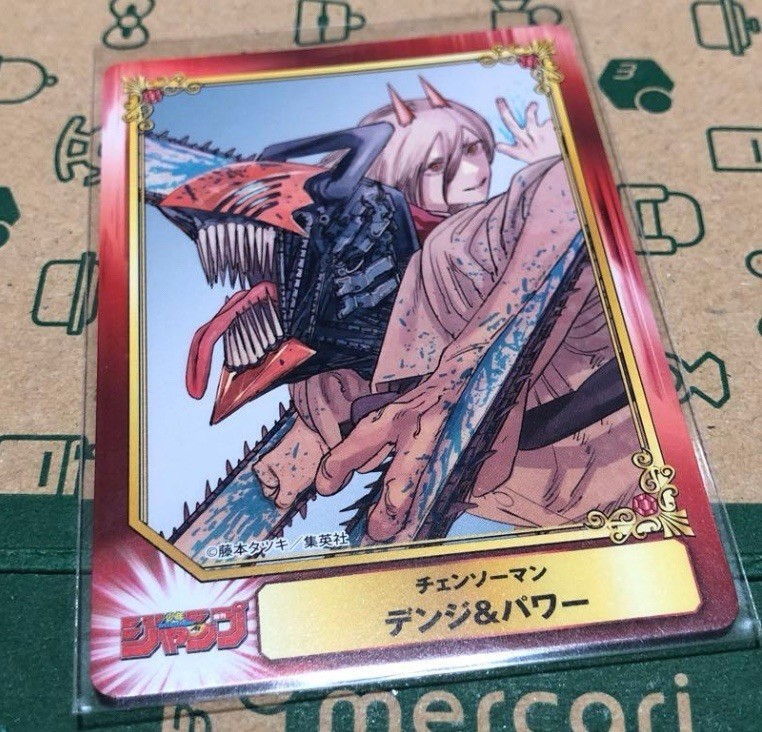 Chainsaw Man Jump Fair Animate Trading Card Denji Power SCF Promo