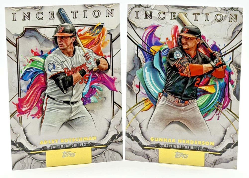 2025 Topps Inception Gunnar Henderson Adley Rutschman ~ Baltimore Orioles Lot *2