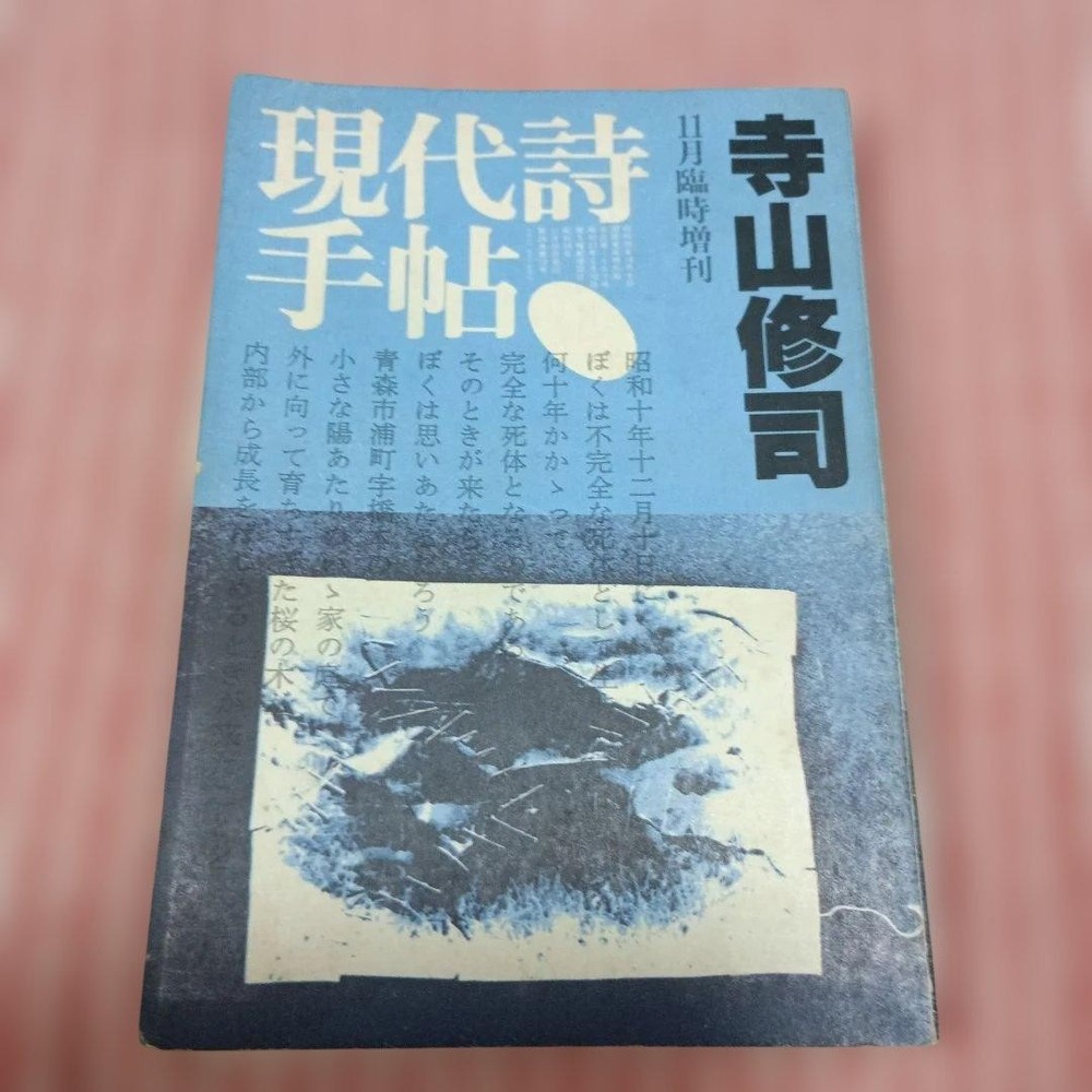 Contemporary Poetry Notebook Shuji Terayama Showa Era  Vintage Book