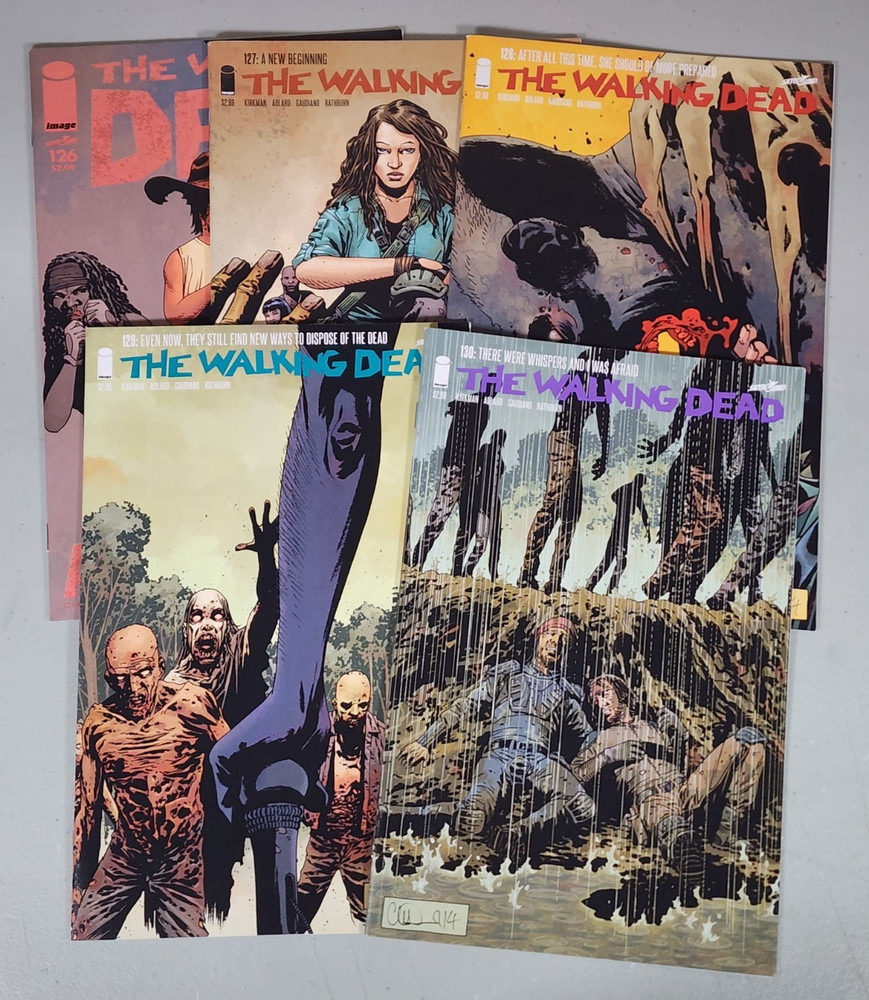 The Walking Dead #126 127 128 129 130 NM Kirkman Image 2014 lot of 5