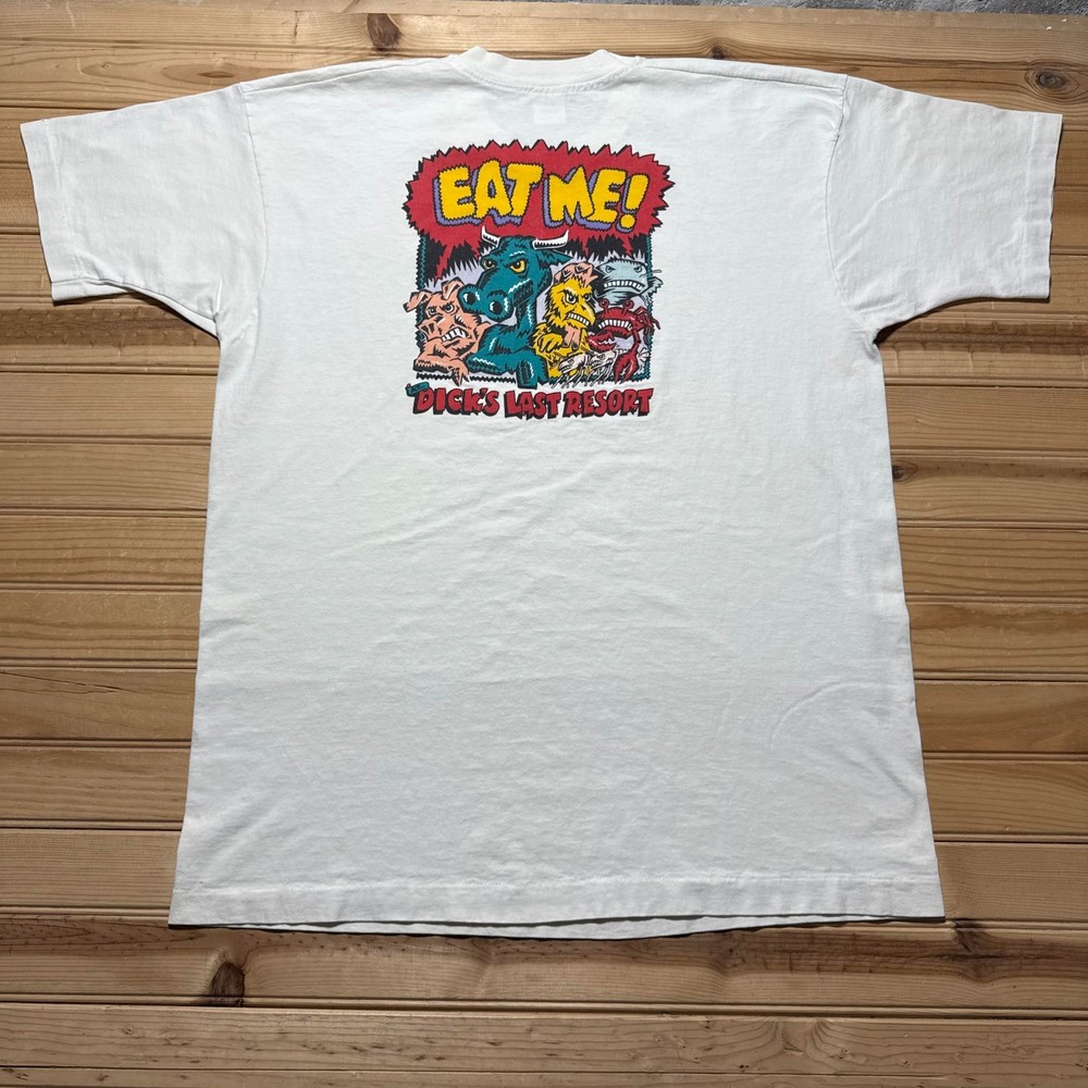 Vintage 90s Dick's Last Resort Myrtle Beach South Carolina Graphic Shirt USA XL