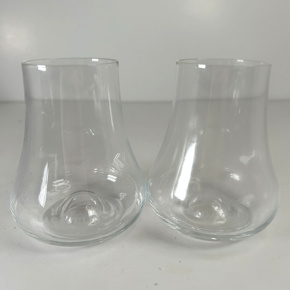Lagavulin Whisky Tasting Set with 2 Glencairn Tulip Glasses Wide Bowl Narrow Rim