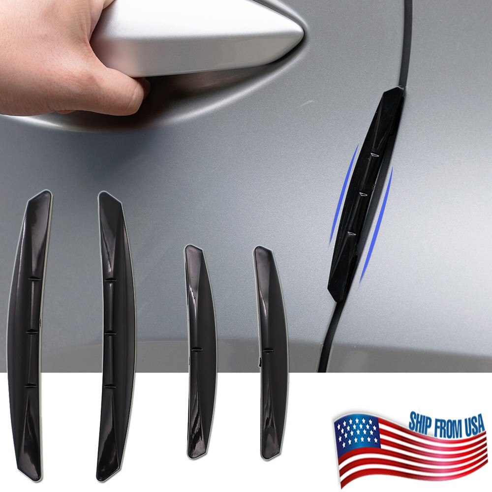 4x Car Door Edge Scratch Anti-Collision Protector Guard Strip Cover Accessories;