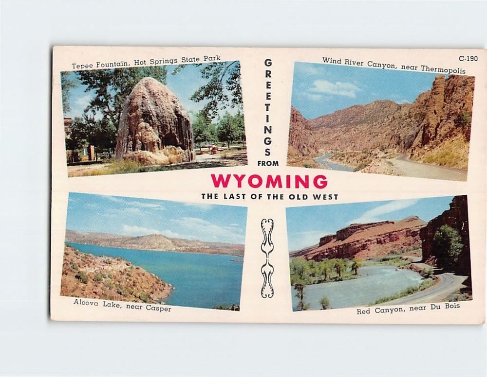 Postcard The Last Of The Old West Greetings From Wyoming USA