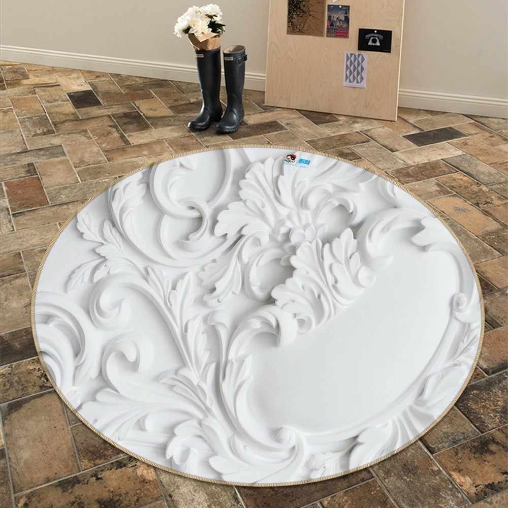 3D Stone Carving Pattern NAO371 Game Rug Mat Elegant Photo Carpet Mat Fay