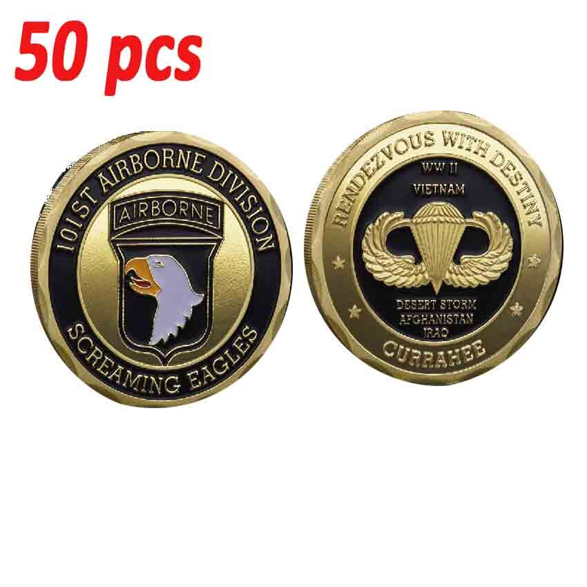 50PCS US Navy Seals Commemorative Military Challenge Coins for Army Rangers