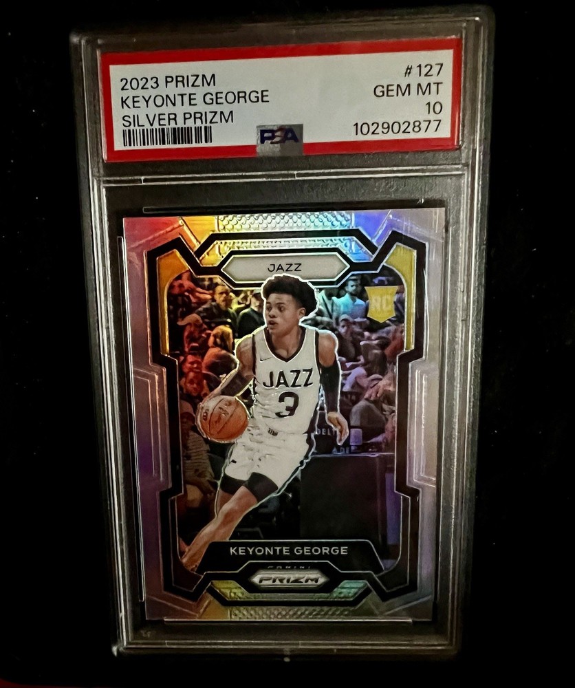 Panini Prizm 2023-24 Silver Prizm Rookie Keyonte George #127 PSA 10 Utah Jazz