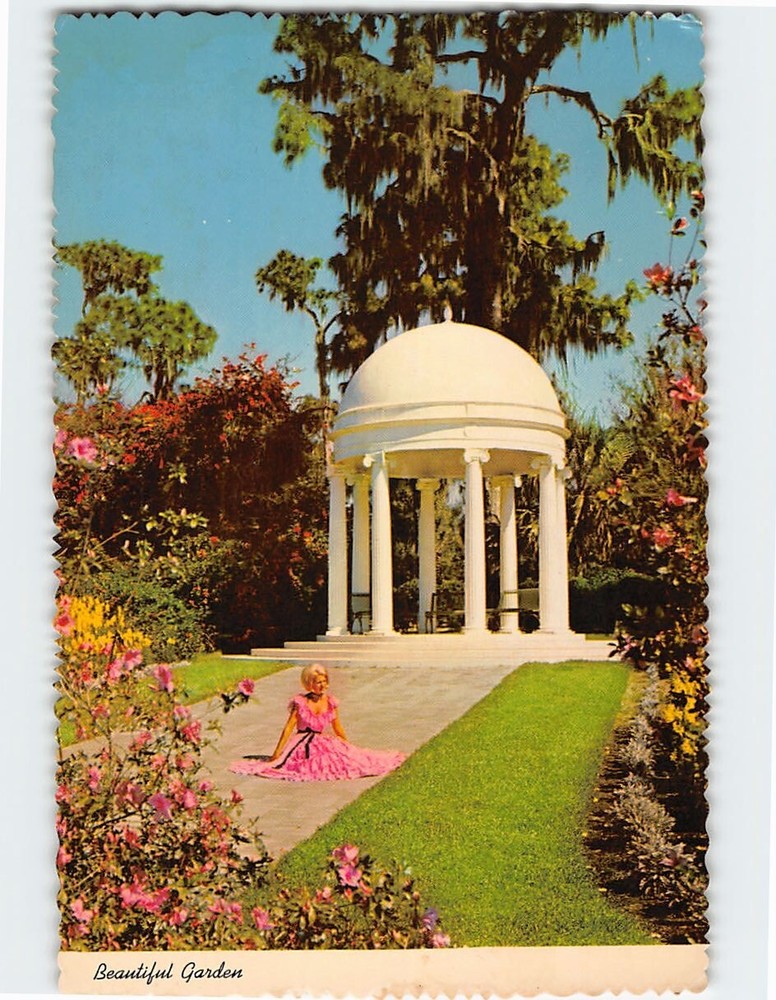 Postcard Gazebo Cypress Gardens Florida USA