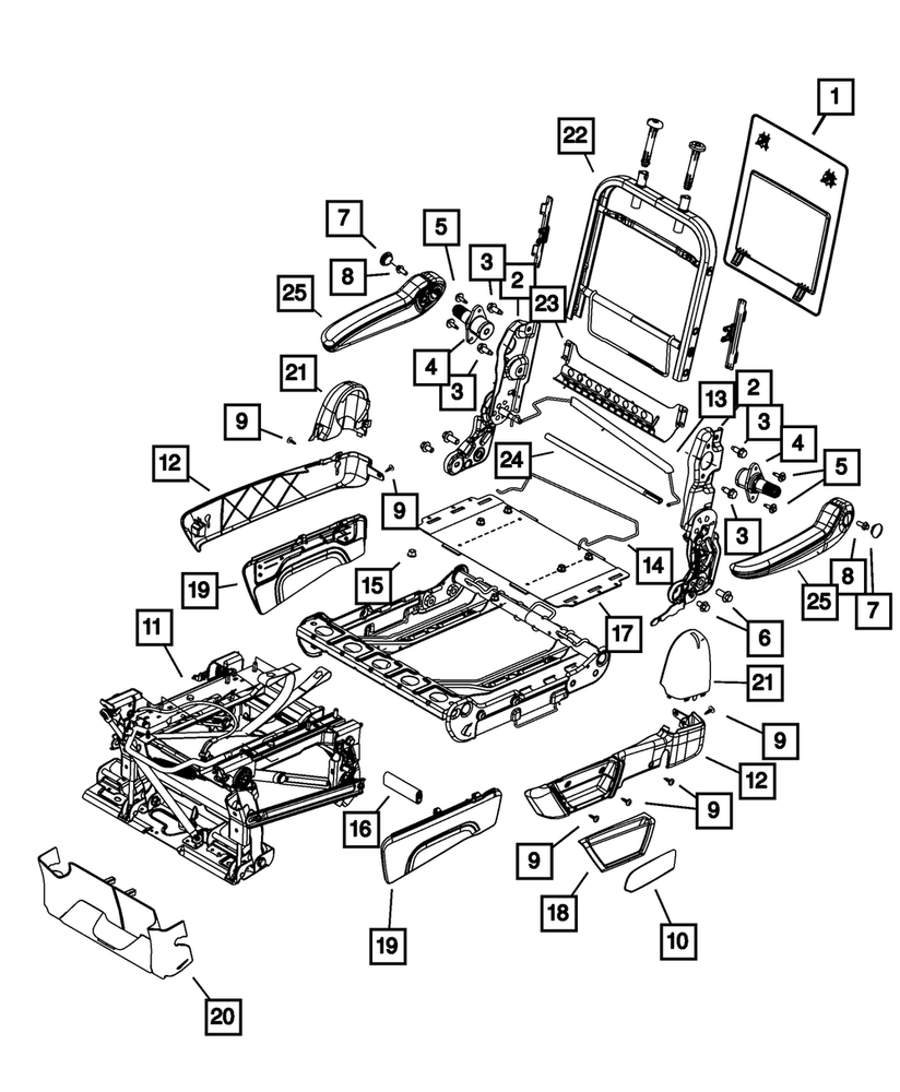 Genuine Mopar Riser Shield Left Inboard 1AL891K5AB