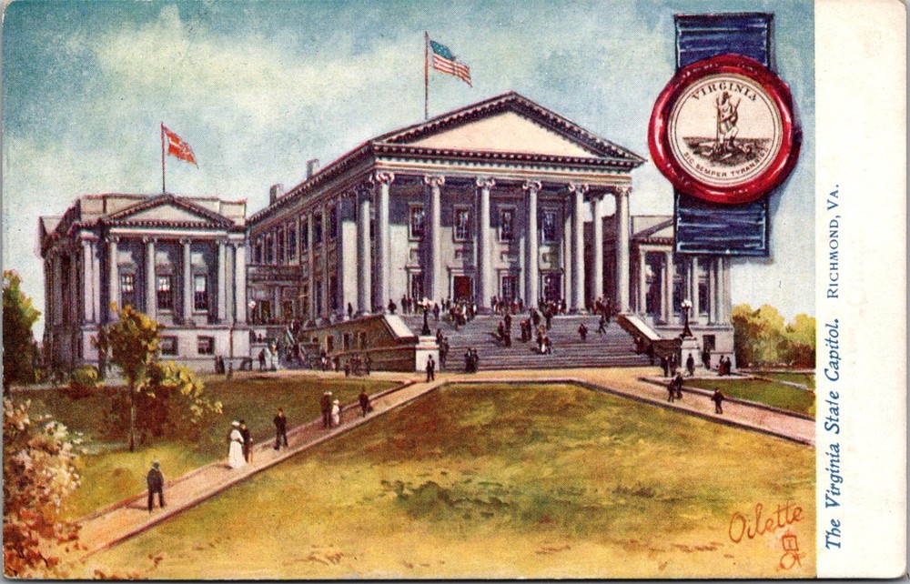 Virginia State Capitol Tuck 2454 Vintage Postcard E68
