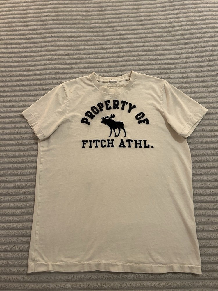 Abercrombie & Fitch Muscle Short Sleeve T-Shirt Moose Logo, Size XL, Y2K