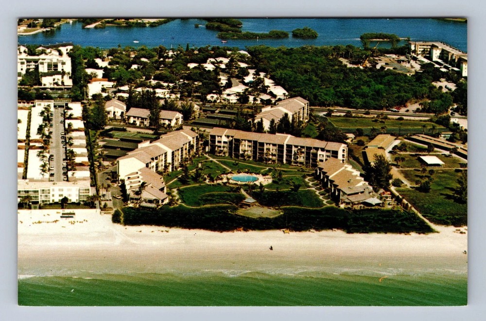 Sarasota FL-Florida Siesta Dunes Beach Condominiums Vintage Postcard