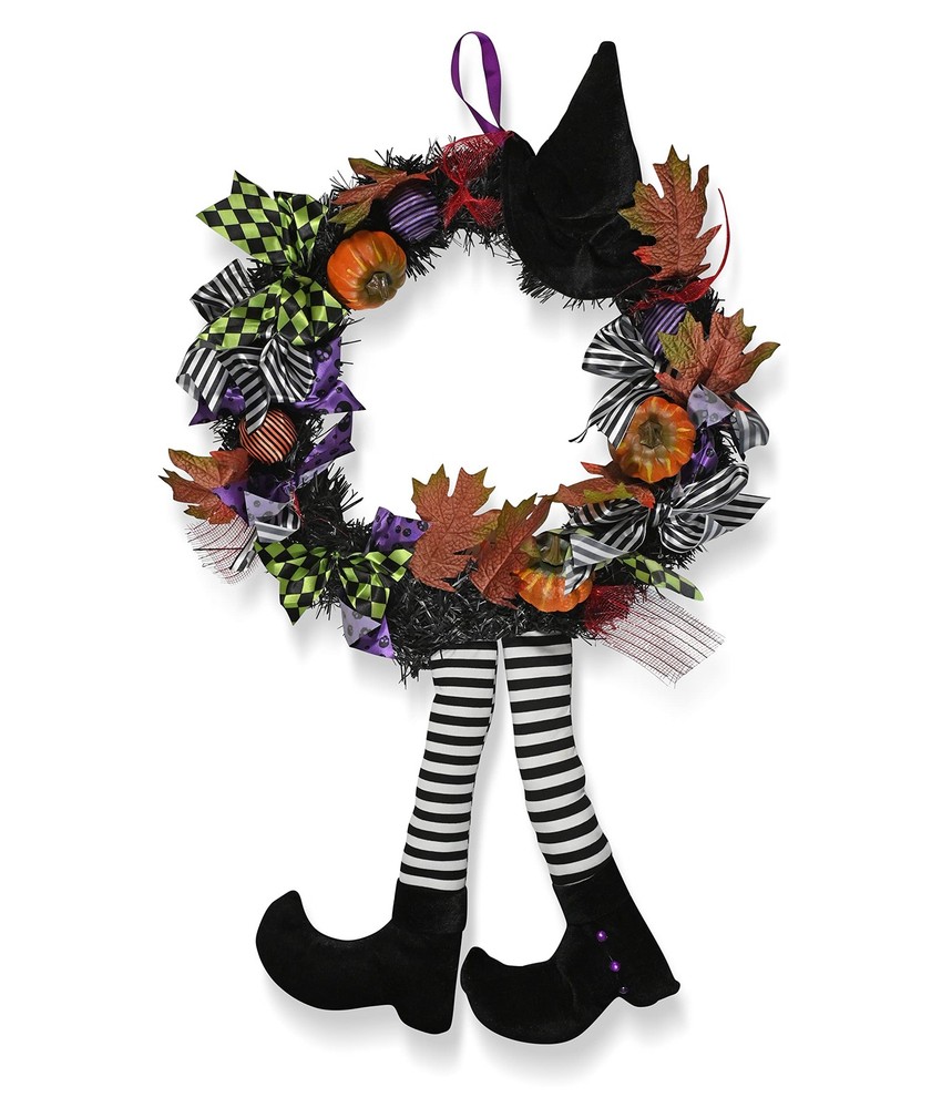 Happy Halloween Witch Wreath - Large 42