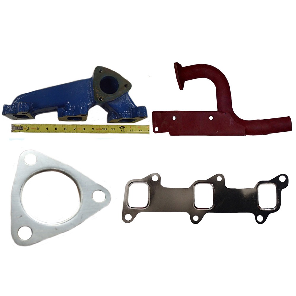 D3NN9430A Vertical Exhaust Manifold & D6NN5246N Elbow Kit Fits Ford Tractor 2600