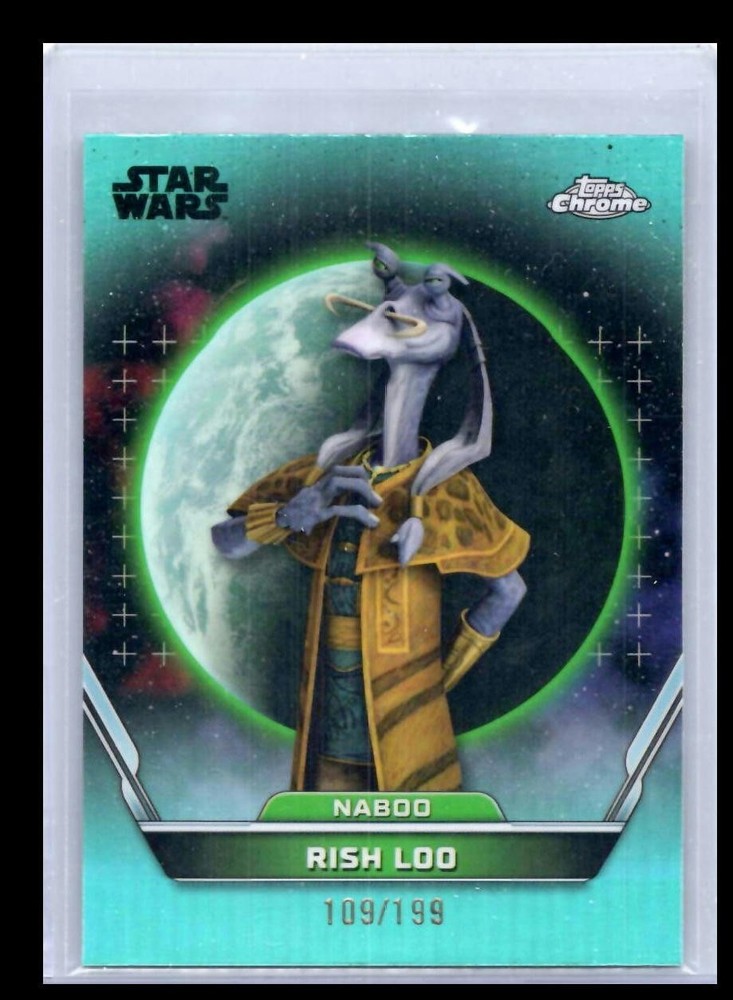 2024 Topps Star Wars Hyperspace #49 Rish Loo Aqua Refractor #/199
