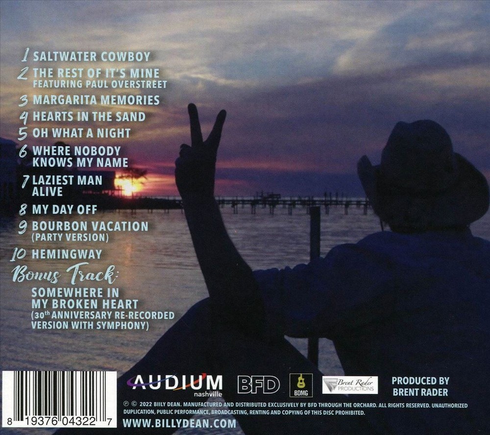 Billy Dean Rest Of It's Mine New Cd
