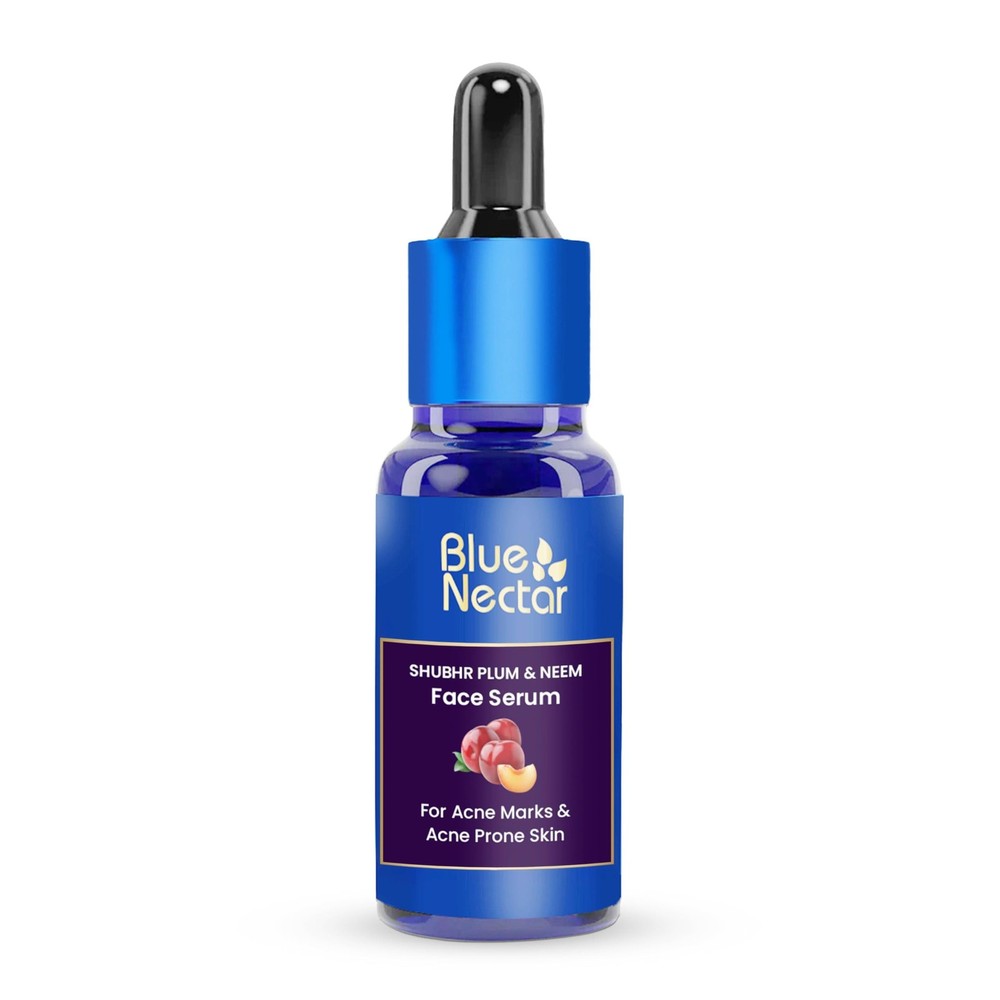 Blue Nectar Plum Face Serum for Acne Prone Skin and Acne Marks | Oil Free Ant...