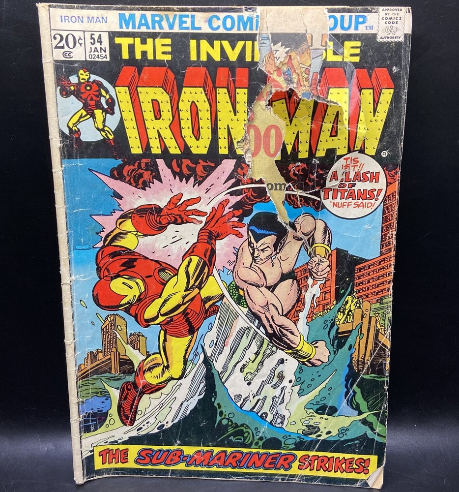 Invincible Iron Man #54 1973 1st Appearance of Moondragon Marvel Comic Book POOR