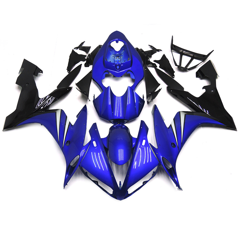 Black Blue ABS Plastics Kits Fairing Fit for Yamaha YZF R1 2004 2005 2006 Frame