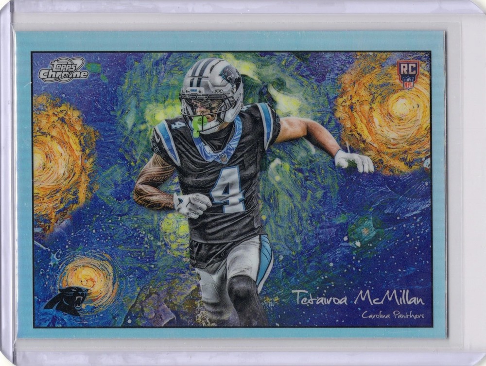 2025 Topps Chrome Cosmic Tetairoa McMillan Stars In The Night RC #STN-6 Panthers