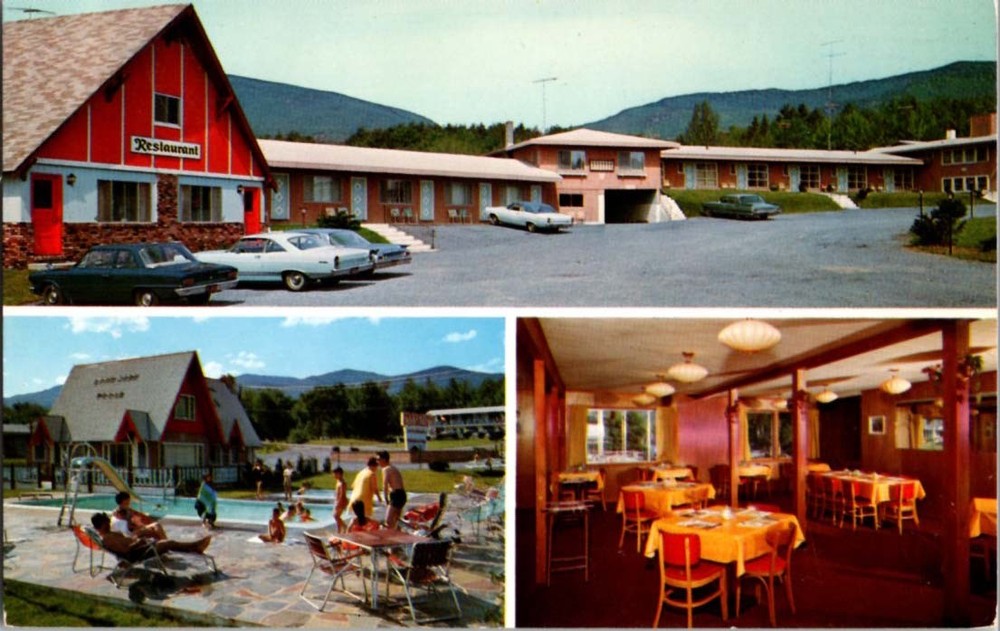 Pre-1980 MOTEL SCENE Adirondacks - Wilmington New York NY m/14 BJ9883