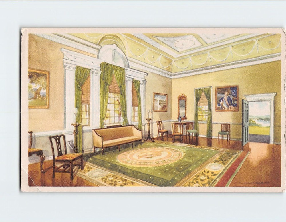 Postcard Banquet Hall Mt. Vernon Virginia USA
