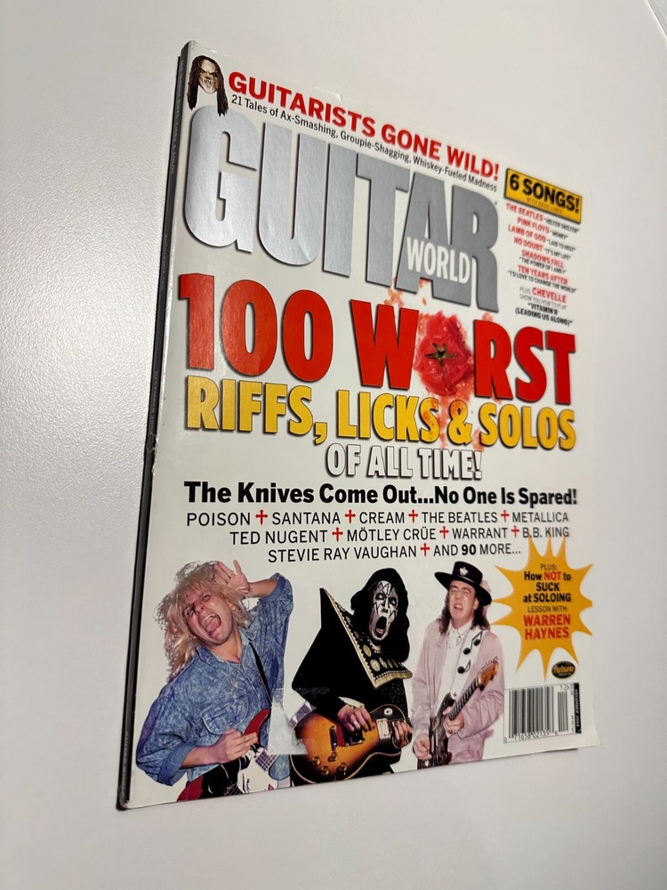 Guitar World Magazine December 2004 100 Worst Riffs, Licks, Solos W/ Poster