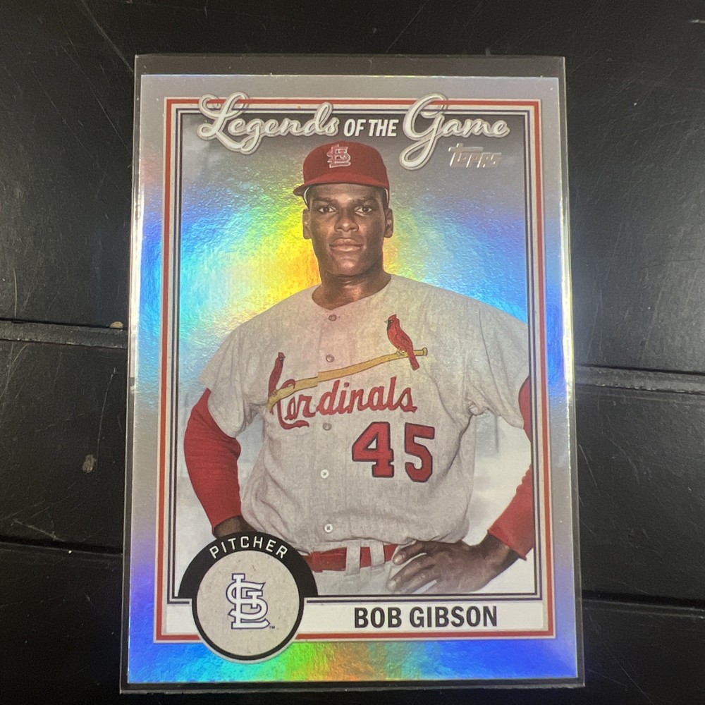 2023 Topps Series 2 Baseball LG-21 Bob Gibson Legends of the Game Foil Card