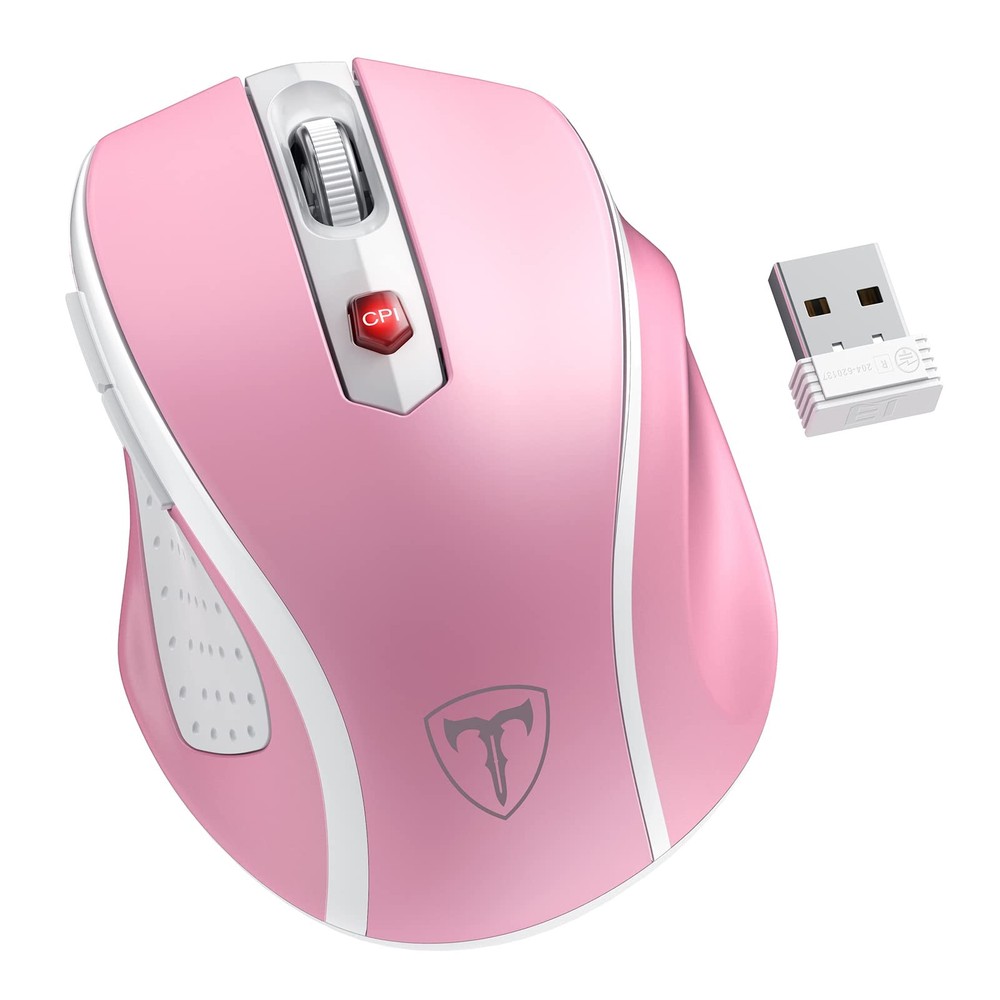 D-09 Wireless Ergonomic Mouse for Laptop with USB Receiver