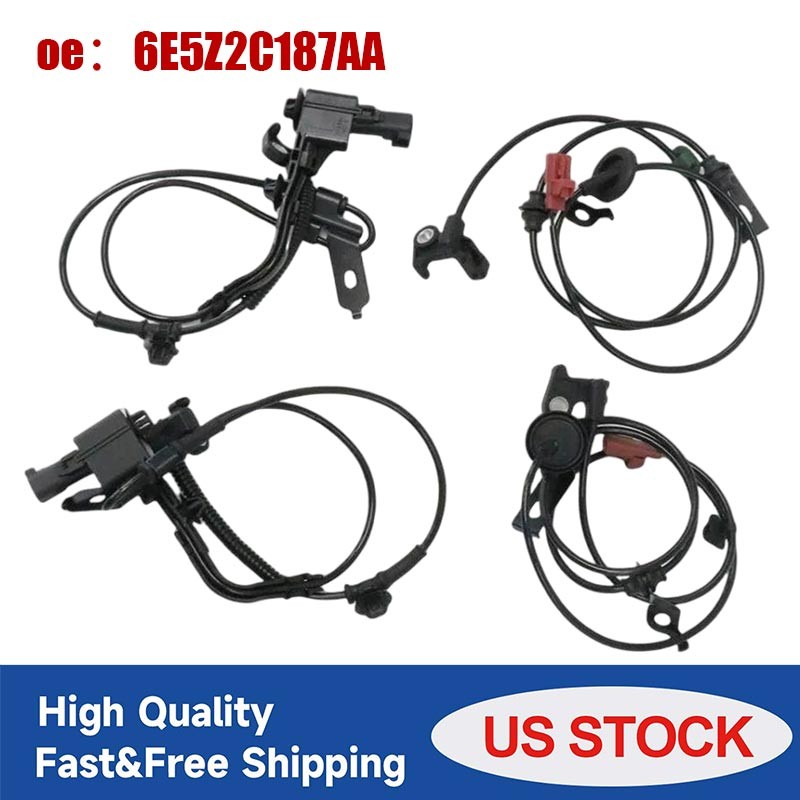4 Front & Rear ABS Wheel Speed Sensor For Ford Fusion Mercury Milan Lincoln MKZ