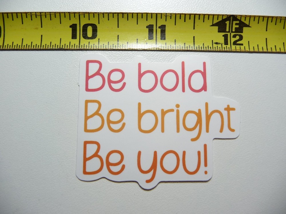 Bold Bright Motivational You Decal Sticker for Positive Attitude