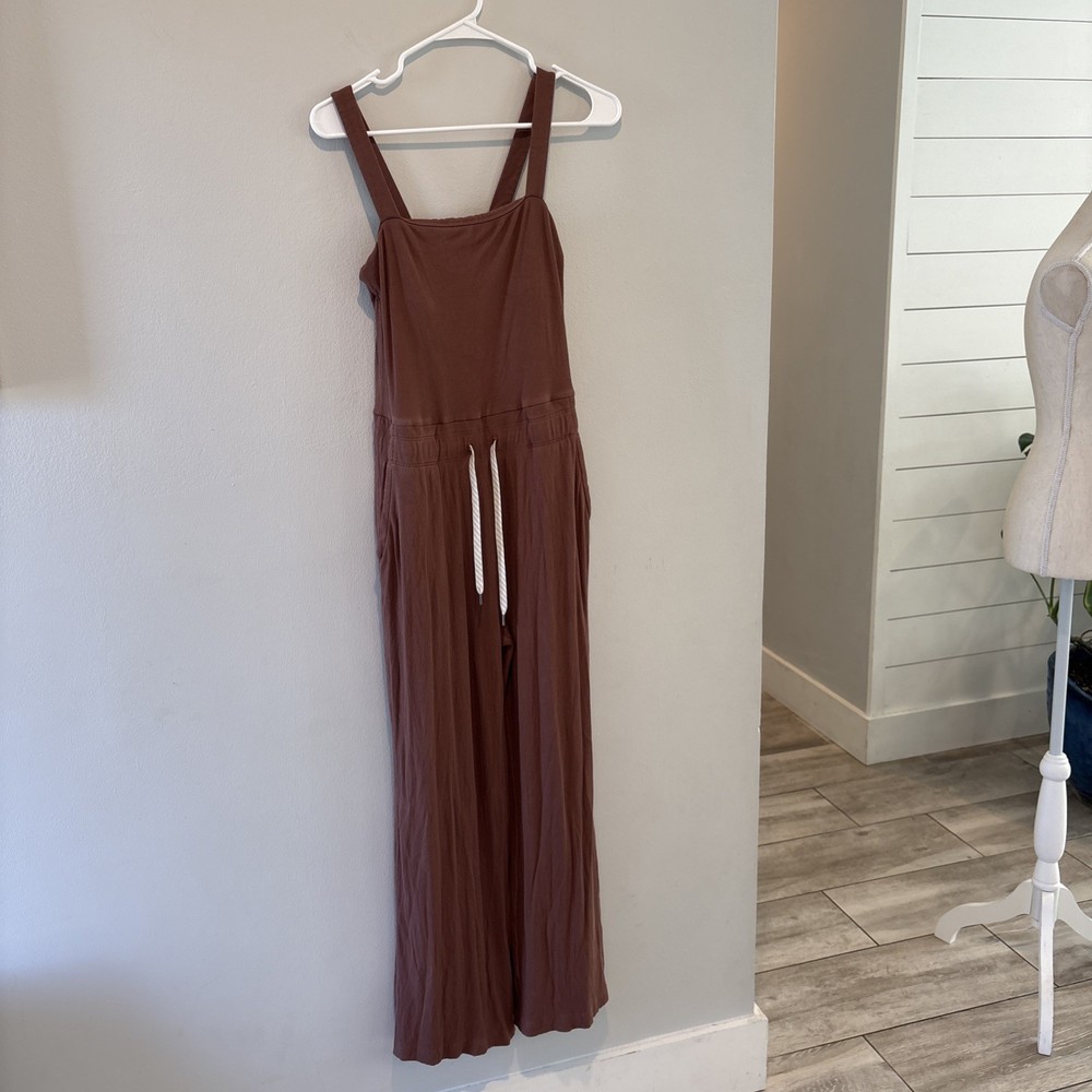 Vuori Chestnut Mudra Pose Jumpsuit VW491 Women's Size Small