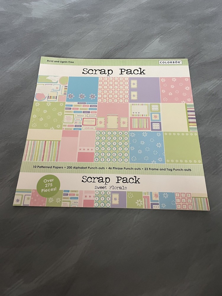 Scrap Pack Sweet Florals Acid-Free Scrapbooking Paper for Crafting  -image